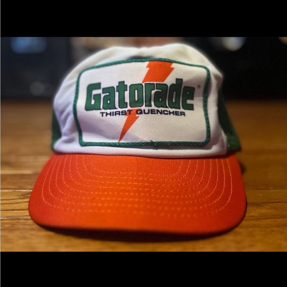 Vintage Gatorade Big Patch 3. 1986 Vintage trucker hat.